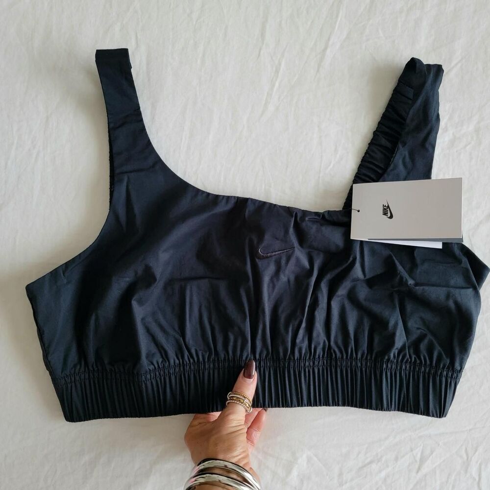 NWT NIKE linen like crop top / sports bra